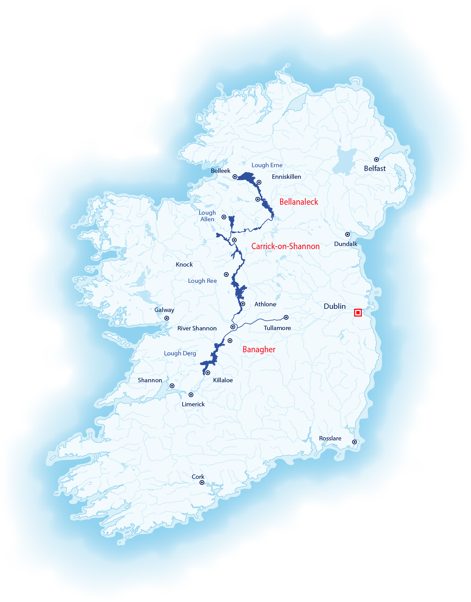 Navigation Map of Ireland